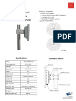 Technical Sheet: TDJ-5158BKR×2-C Flat Antenna