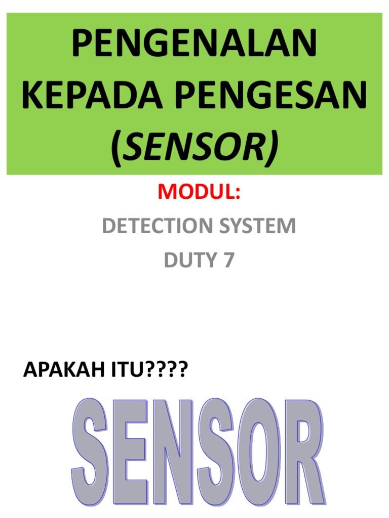 Nota Sensor | PDF
