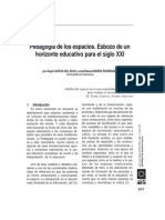 Pedagogía de Los Espacios. Esbozo de Un Horizonte Educativo para El Siglo XXI