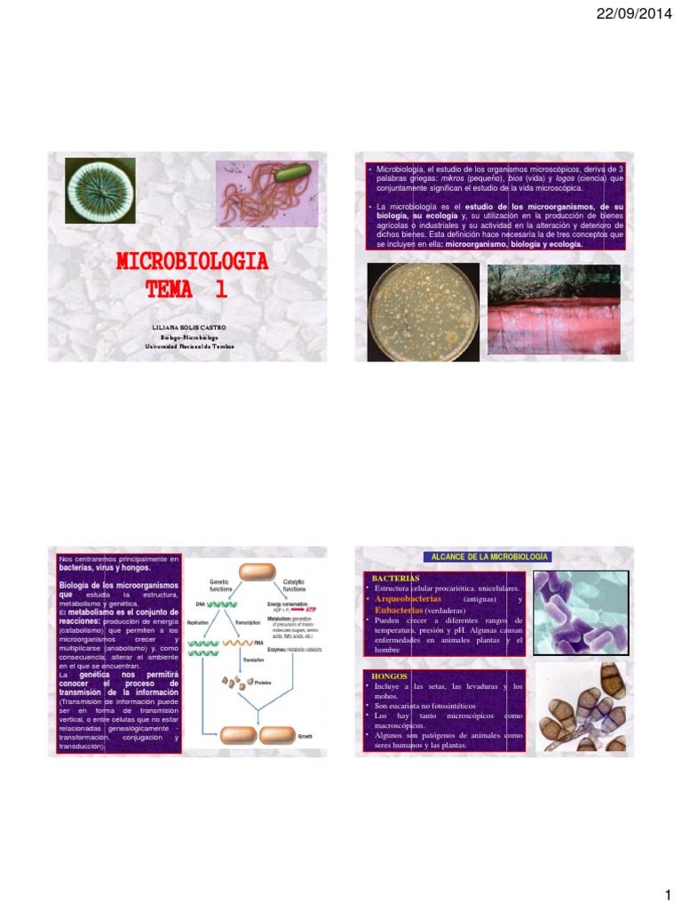 1 - Historia de La Microbiologia | PDF | Microorganismo | Microbiología