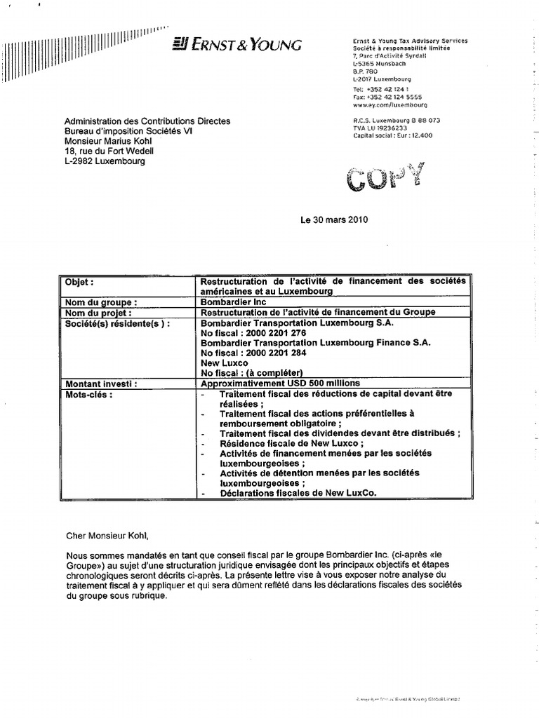 Document Ernst & Young | PDF