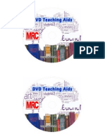 MRC Teaching Aids 2014 - DVD Label Design
