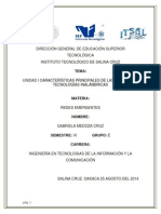 INVESTIGACION 2características Principales de Las Diferentes Tecnologías Inalámbricas PDF