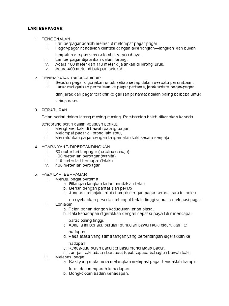 Olahraga Lari Berpagar Pdf