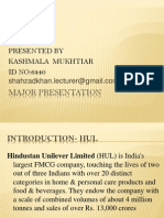 Major Presentation: Presented by Kashmala Mukhtiar ID NO:6440