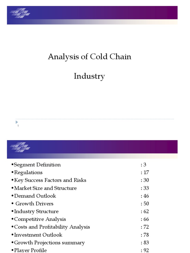Cold Chain Industry Insights | PDF | Warehouse | Refrigeration