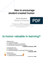 Activities To Encourage Student-Created Humor: Scott Gardner