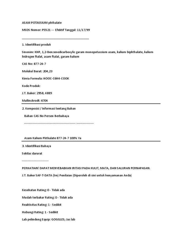 MSDS KHP Bahasa Indonesia