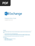 Exchange Enterprise Demo Guide