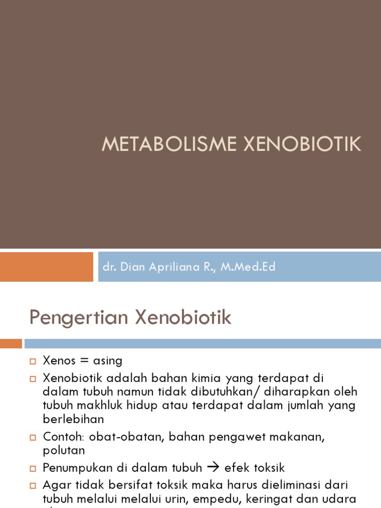 Metabolisme Xenobiotik