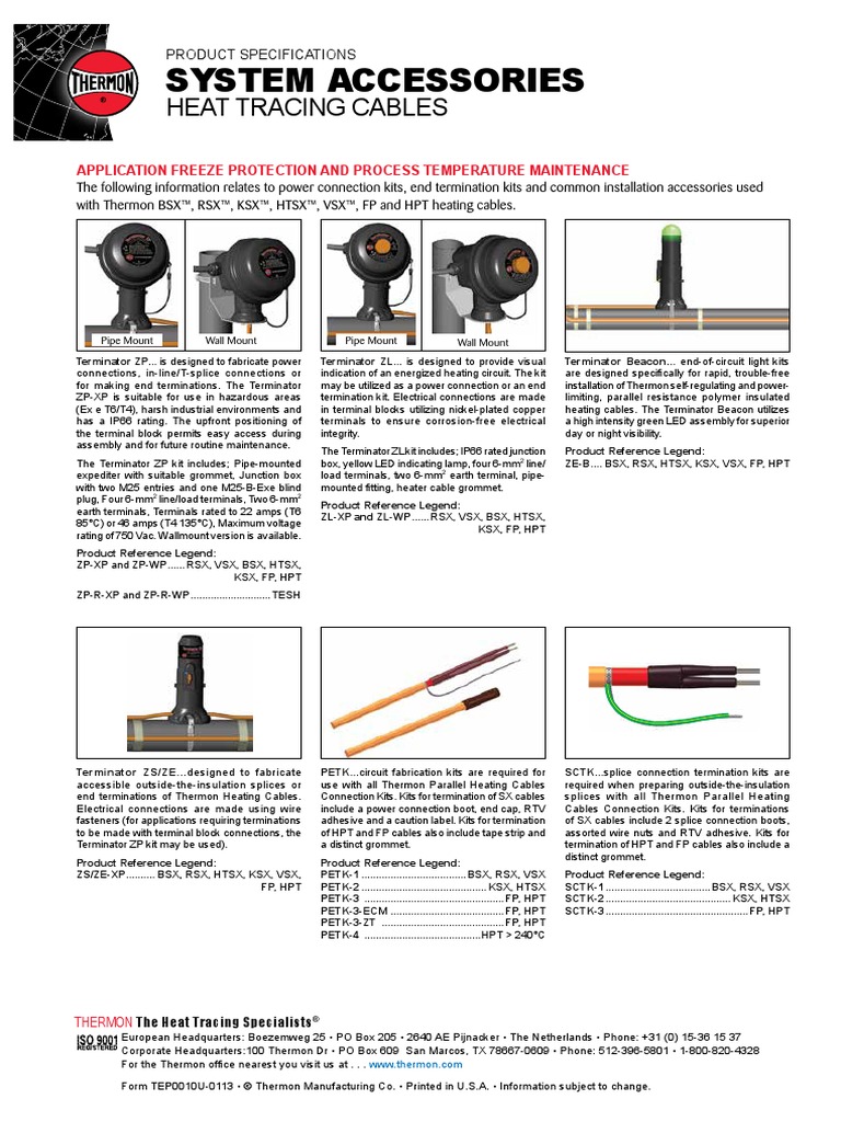 Electrical Heat Tracing - Master PDF | PDF | Cable | Electrical ...