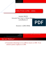 A Valeu l1 Introduction Aux Grandes Theories Economies Malthus 2013 14