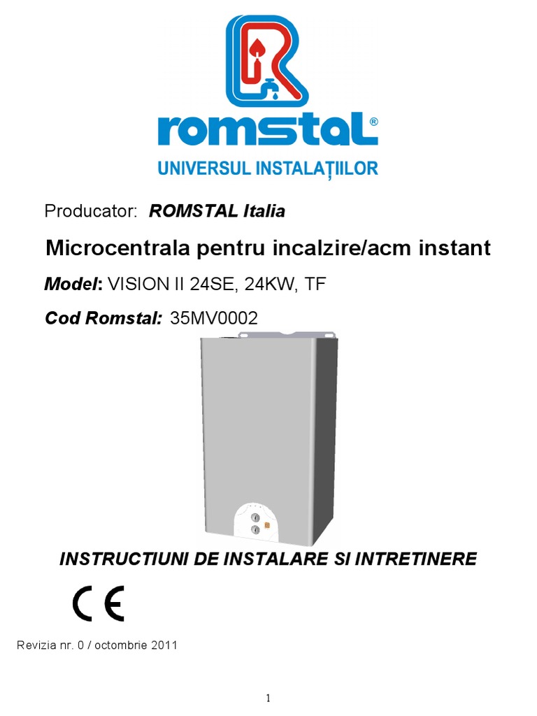 Portrayal celestial sail Vision II 24 SE - Instalare, Intretinere (Manual Tehnic) PDF | PDF