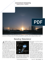 Sundog Simulator: Astronomical Computing