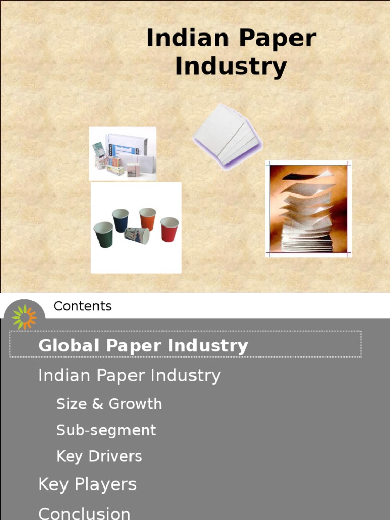 Indian Paper Industry PDF Paperboard Paper