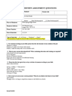 Ism Interview Questions Total