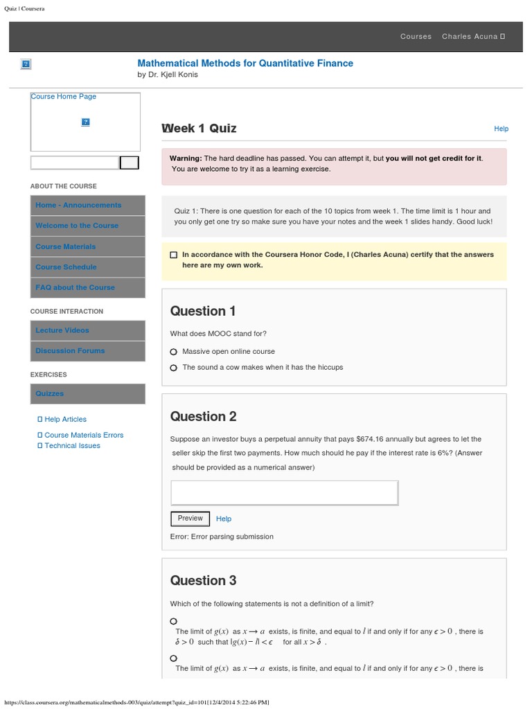 Managerial accounting fundamentals coursera answers image