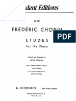 Chopin Complete Etudes Schirmer Friedheim
