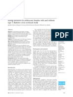 Papers: Eating Disorders in Adolescent Females With and Without Type 1 Diabetes: Cross Sectional Study