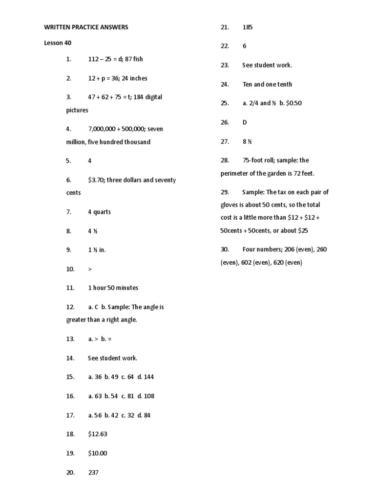 Lesson 40 | PDF
