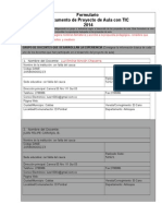 Formulario Proyectos de Aula Observaciones