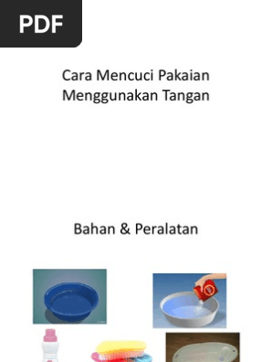 Cara Mencuci Pakaian Menggunakan Tangan Pdf