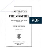 Woerterbuch Der Philosophie Band 2 DEU 1910