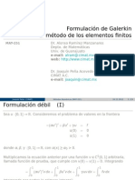 Formulación de Galerkin