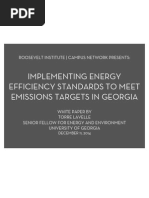 Implementing Energy Efficiency Standards To Meet Emissions Targets in Georgia