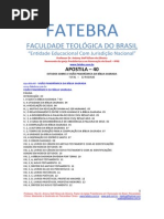 Apostila 40 - Visão Panorâmica Da Bíblia Sagrada