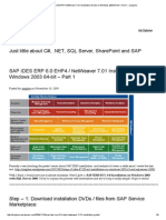 Sap Ides Erp 6.0 Ehp4 - Netweaver 7