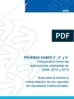 Guía Paralaboratorio Clinico La Interpretación de Resultados Institucionales Saber 359 Comparativo