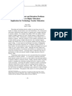 Minority Recruitment and Retention Problems and Initiatives in Higher Education Implication for the Technology Techer Education