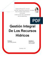 Gestión Integral de Los Recursos Hídricos