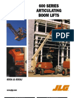 JLG 600 Series Articulating Boom Lifts 600a & 600aj