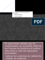 Planeación de La Auditoría para Efectos Fiscales Imss