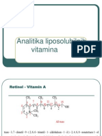 Analitika Liposolubilnih Vitamina A, AL2
