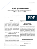  Manejo de La Pancreatitis Aguda Guia de Practica Clinica Basada en La Mejor Informacion Disponible