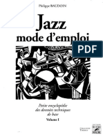 Jazz Mode D'emploi Vol 1 - Baudoin