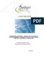 CASE ORANGE Traduction Integrale Du Rapport de Belfort Group en Francais pp1 99 PDF