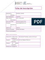 ADEISE Ficha de Inscripción 2014