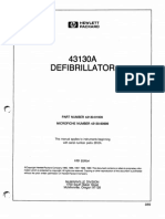 HP Defibrillator 43130A - Service Manual