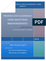 Prueba Chi Cuadrado para Muestras Independientes (Parte Practica)