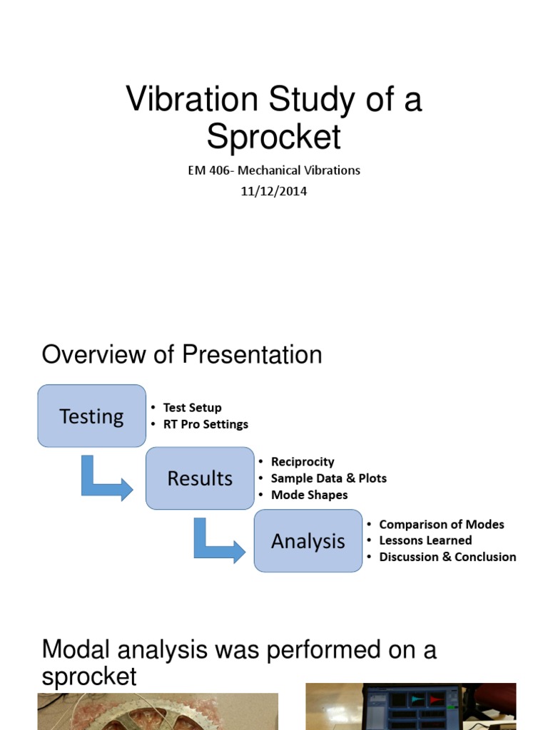 Sprocket Vibration Modal Analysis Study | PDF | Accelerometer ...