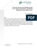 Análise Do Processo de Teste Em Válvulas