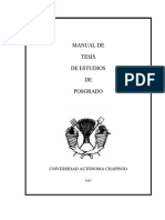 Manual de Tesis de Estudios de Posgrado