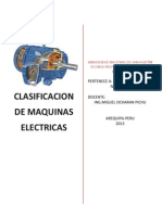 Clasificacion de Las Maquinas Electricas