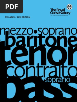 2012 Voice Syllabus Harmony Scale Music - 