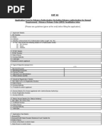 Application Form For Advance Authorisation (Including Advance