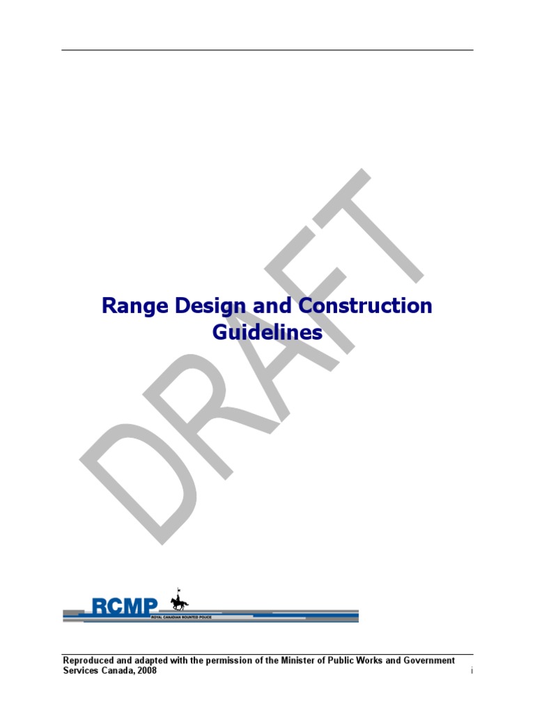 Firing Range Design & Construction Guidelines Projectiles